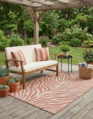 4' x 6' Easy-Clean Safari Indoor / Outdoor Rug