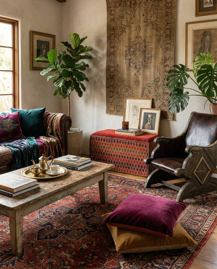 Detail image of 1' 5 x 3' 2 Hand Knotted Furniture Trunk