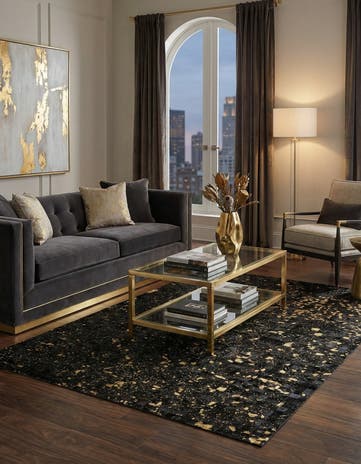 5' 2 x 7' 11 Cowhide Stocks Rug
