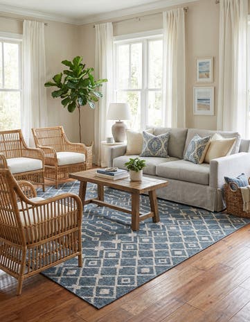 7' 10 x 10' Eco Trellis Rug