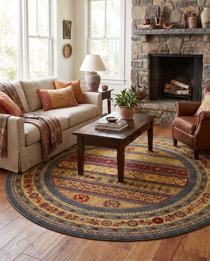 Detail image of 6' 1 x 6' 1 Kashkuli Gabbeh Round Rug