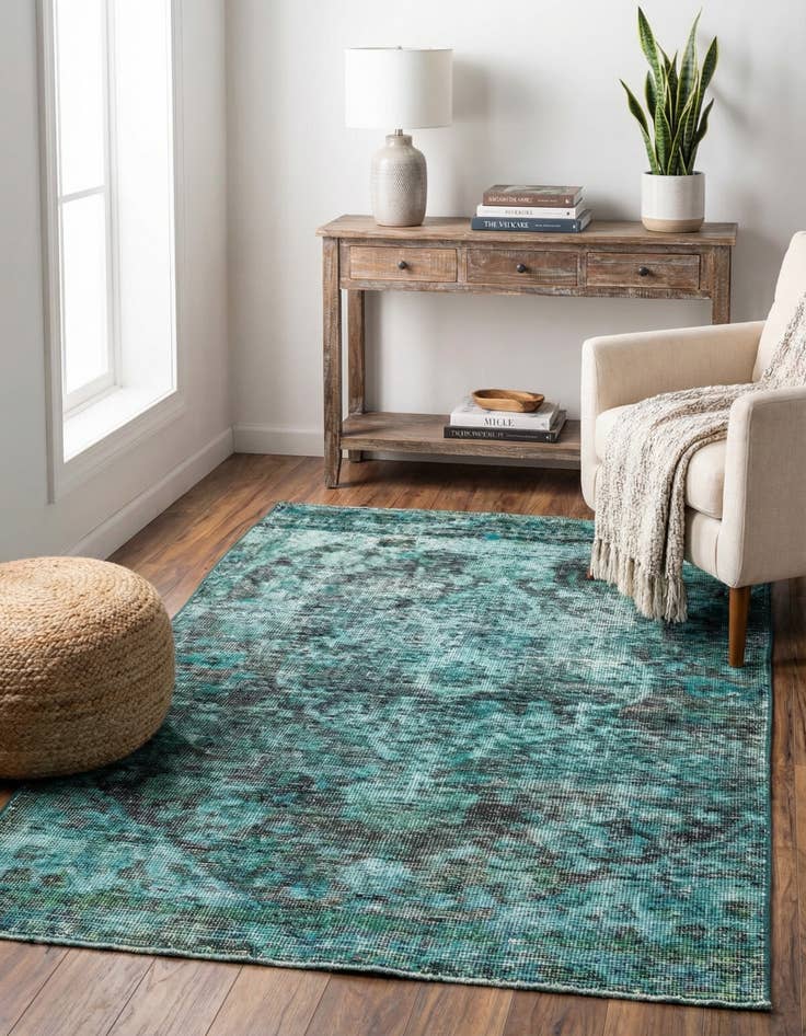 Detail image of 2' 10 x 4' 9  Hand Knotted Ultra Vintage Persian Wool Rug