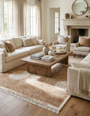 5' 7 x 7' 11 Hand Knotted Darya Wool Rug