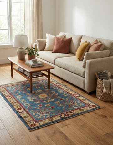 2' 10 x 4' Hand Knotted Kazak Rug