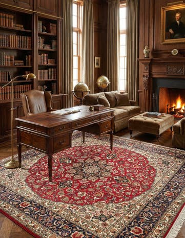 6' 8 x 6' 9 Tabriz Square Rug