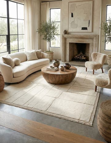 9' x 12' 3 Hand Knotted Beni Marok Rug
