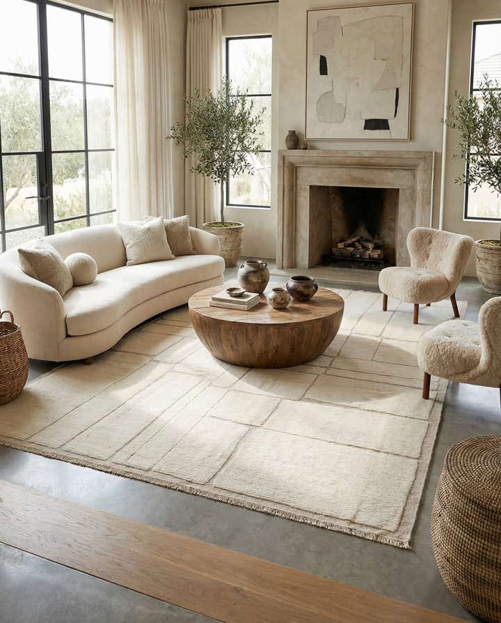 9' x 12' 3 Hand Knotted Beni Marok Rug