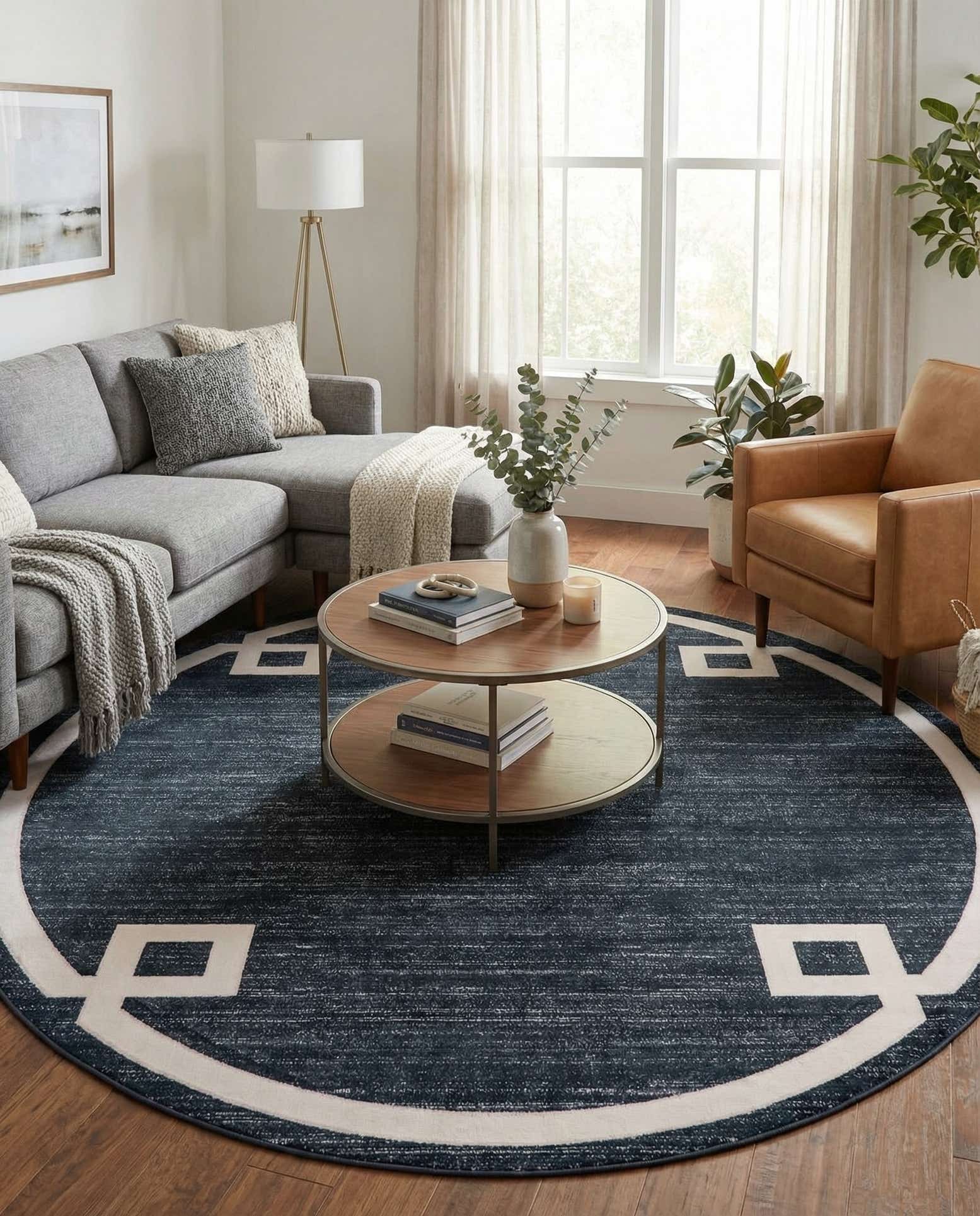 Jill Zarin 8' x 8' Uptown Lenox Hill Round Rug
