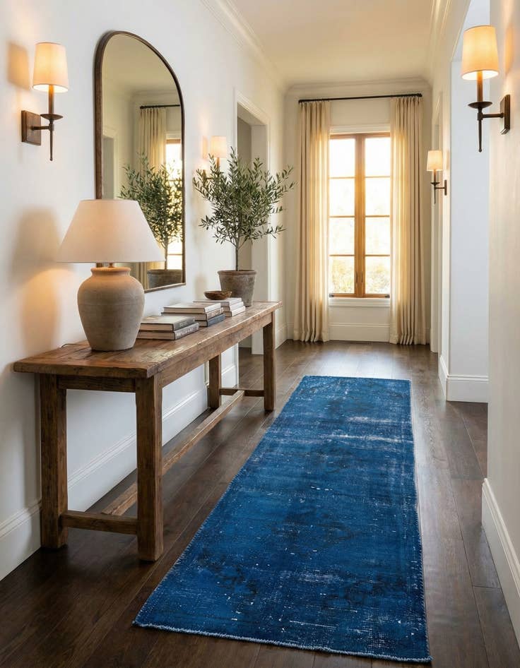 Detail image of 2' 5 x 9' 8  Hand Knotted Ultra Vintage Persian Wool Runner Rug