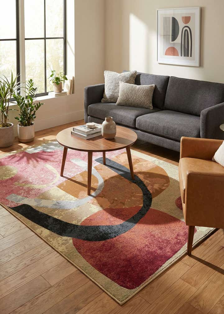 5' x 8' Easy-Clean Modern Indoor / Outdoor Rug
