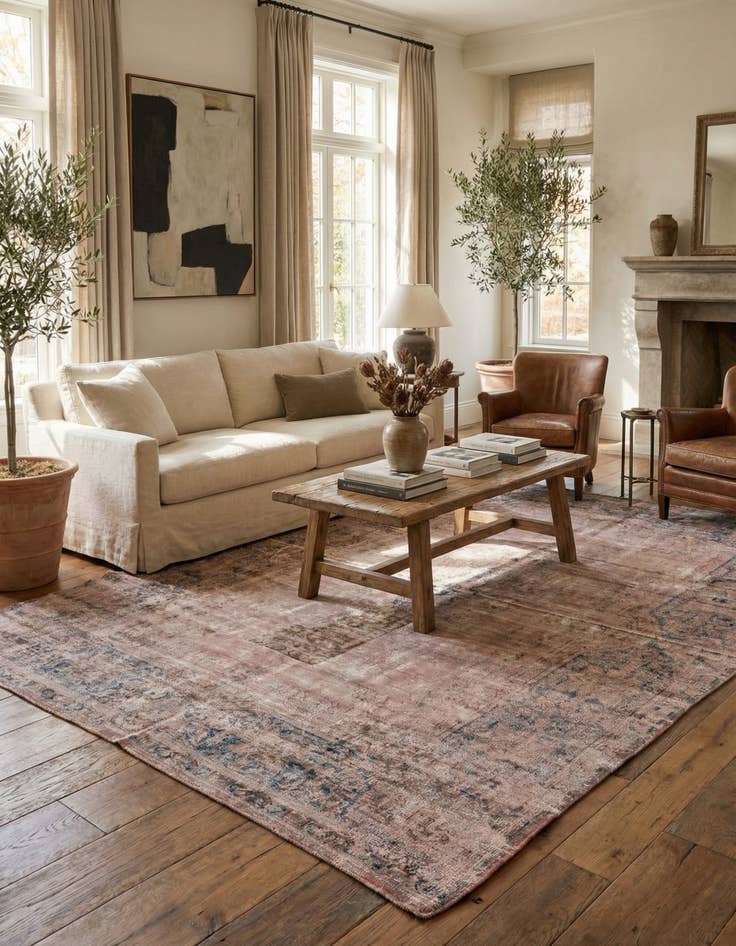 Detail image of 8' 2 x 11' 7  Hand Knotted Ultra Vintage Persian Wool Rug