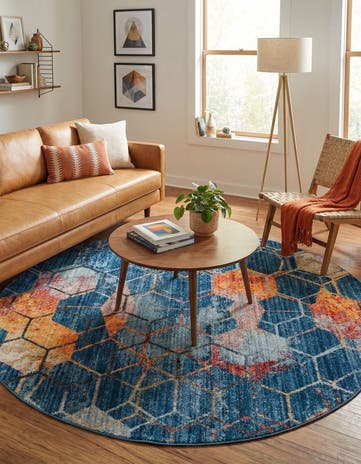 6' x 6' Andromeda Round Rug