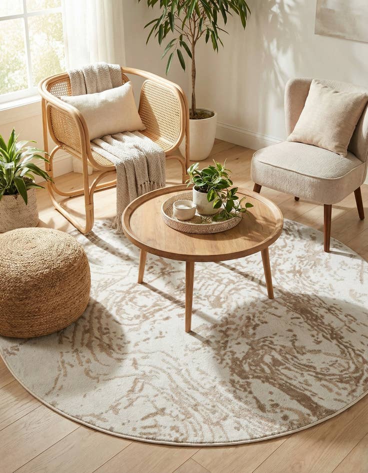 Detail image of 5' 3 x 5' 3 Laguna Round Rug