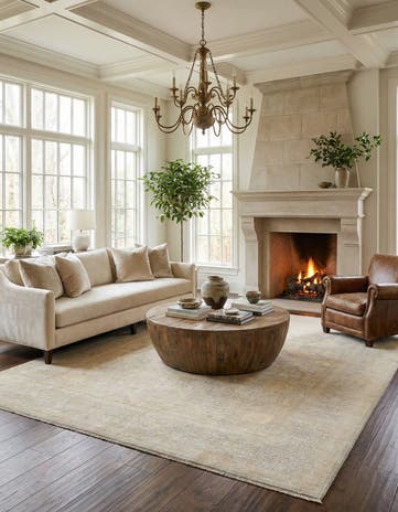 5' 9 x 8' 1 Hand Knotted Ziegler Rug