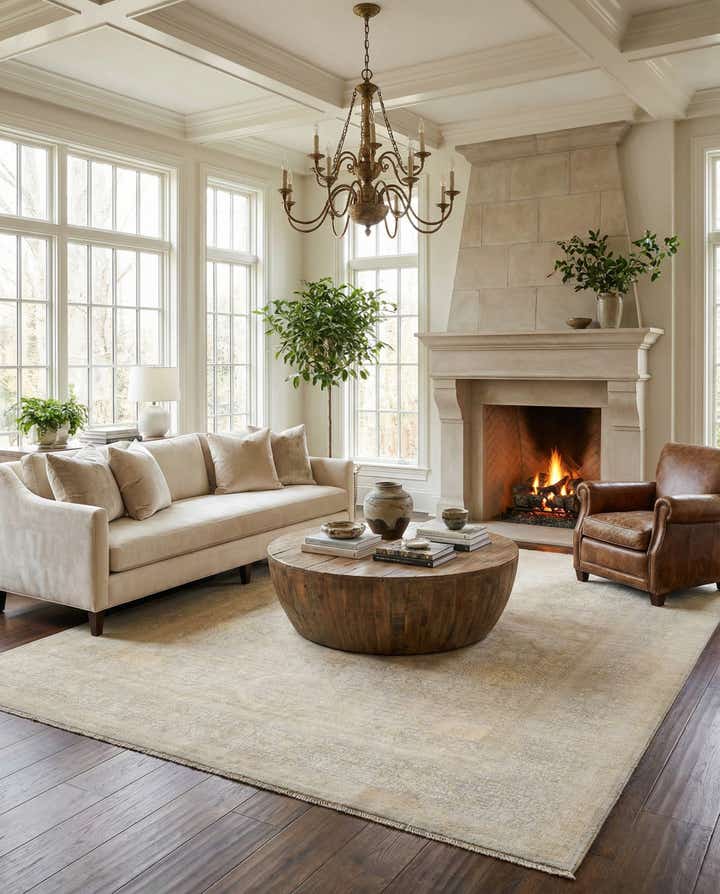 5' 9 x 8' 1 Hand Knotted Ziegler Rug