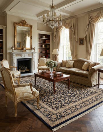 7' 11 x 11' 1 Ghom Silk Rug