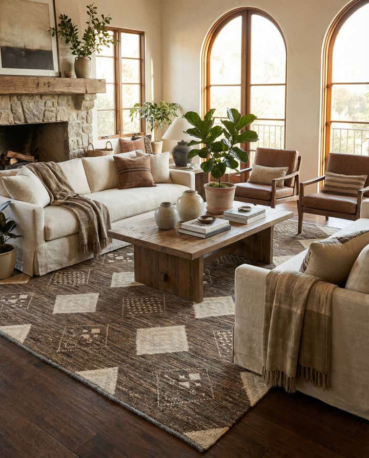 8' 4 x 12' 1 Hand Knotted Moroccan Wool Rug