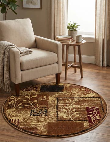 3' x 3' Cafe Round Rug