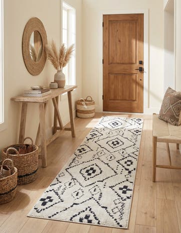 Ivory Morocco Runner Rug