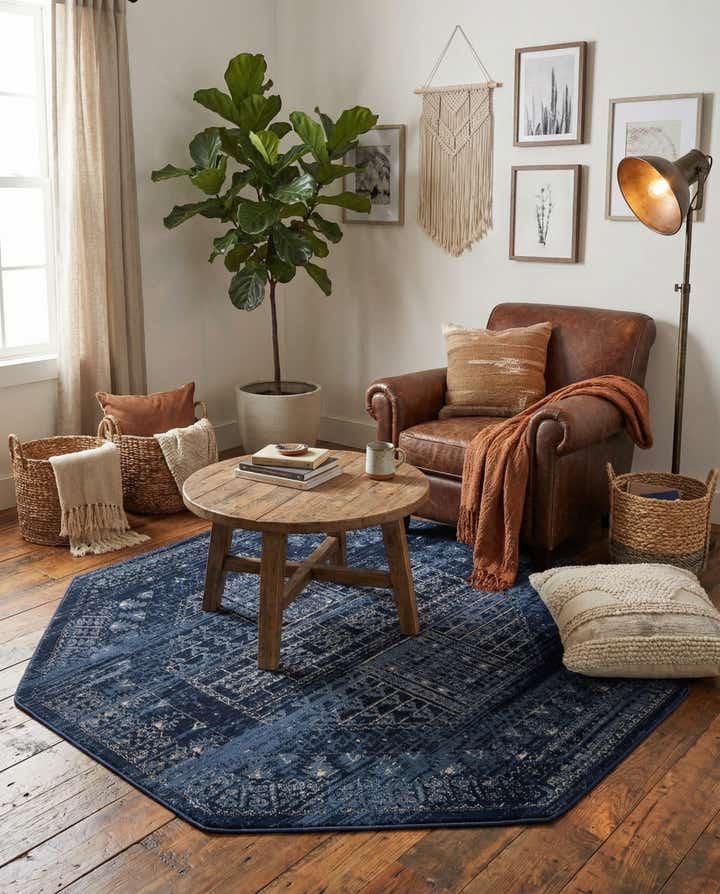 5' x 5' Kennedy Octagon Rug