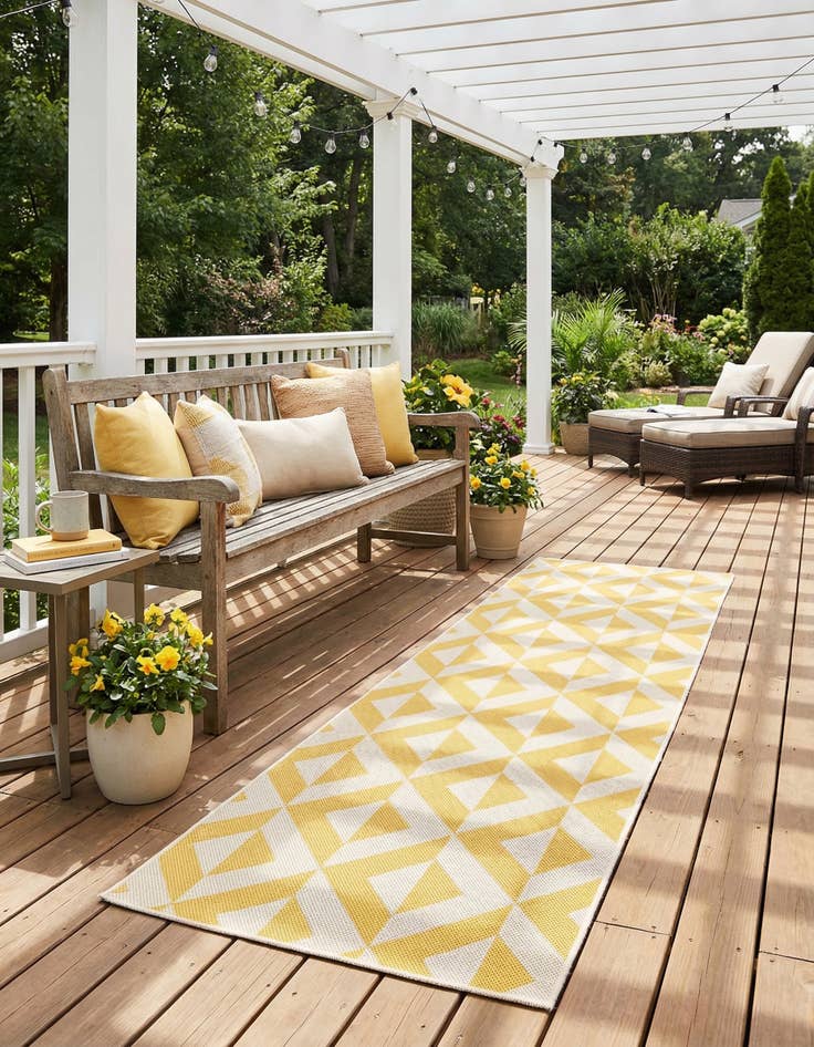 Detail image of 2' x 8' Easy-Clean Jill Zarin Napa Indoor / Outdoor Runner Rug
