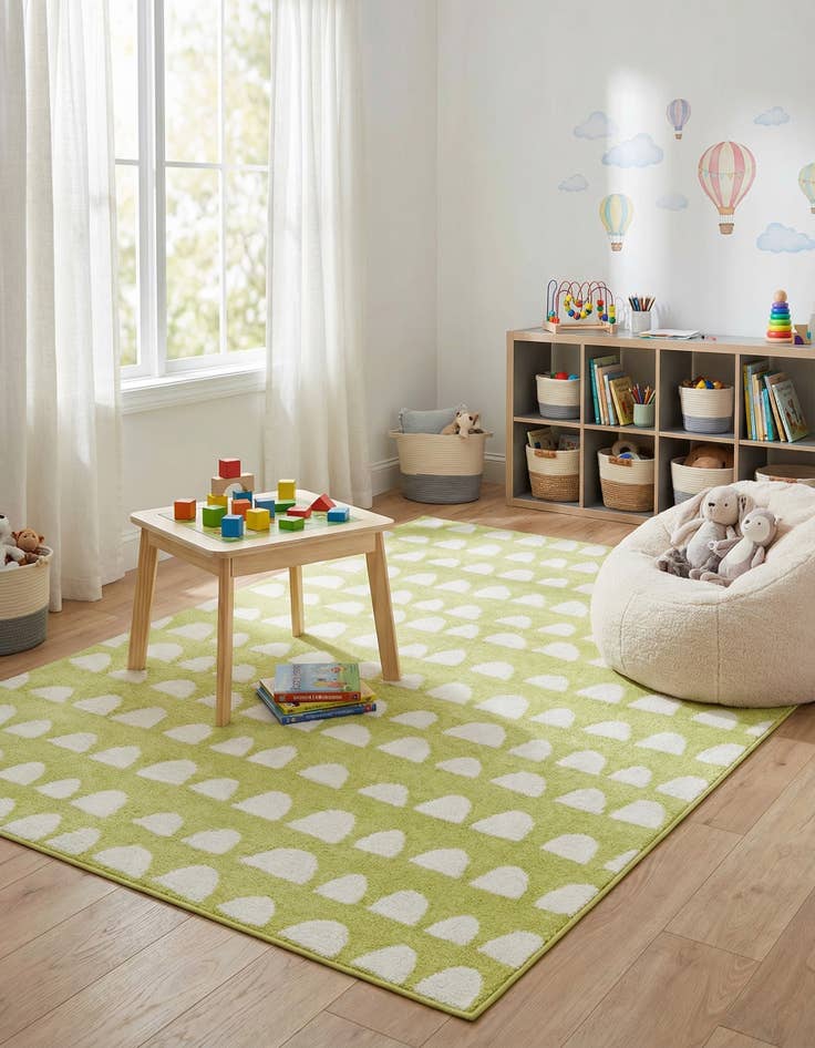 Detail image of 5' x 8' Whimsy Kids Rug