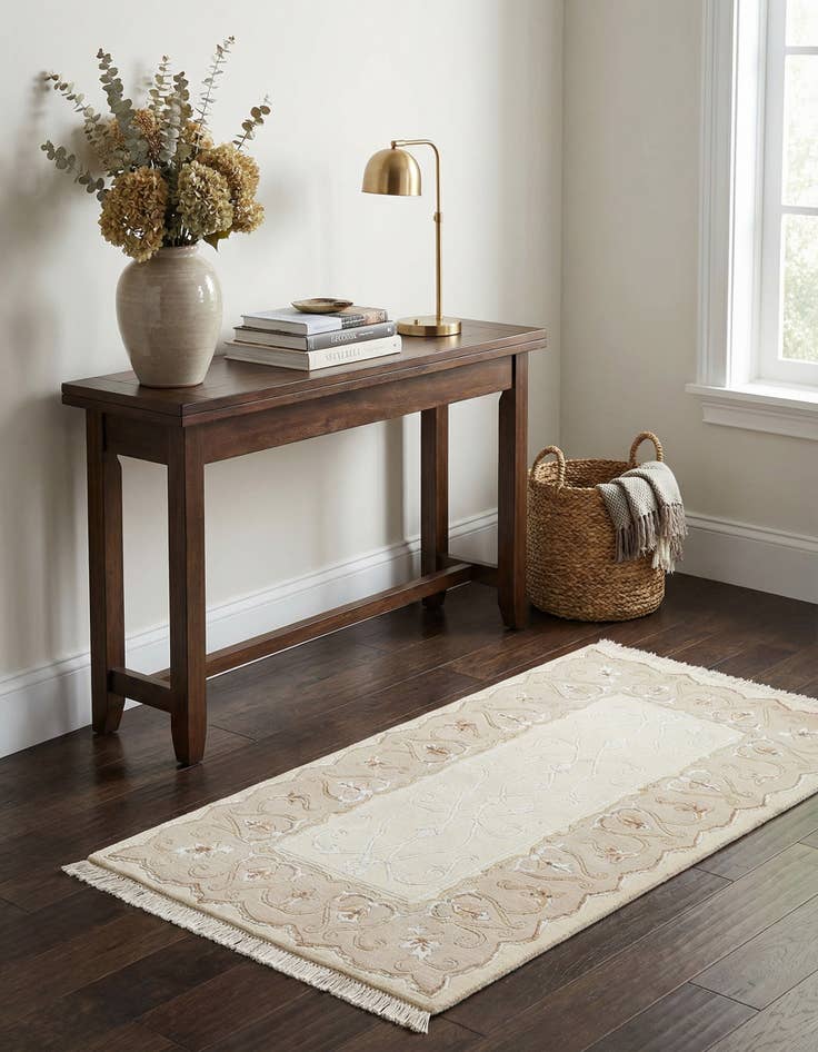 Detail image of 2' 8 x 5'  Hand Knotted Darya Wool Rug