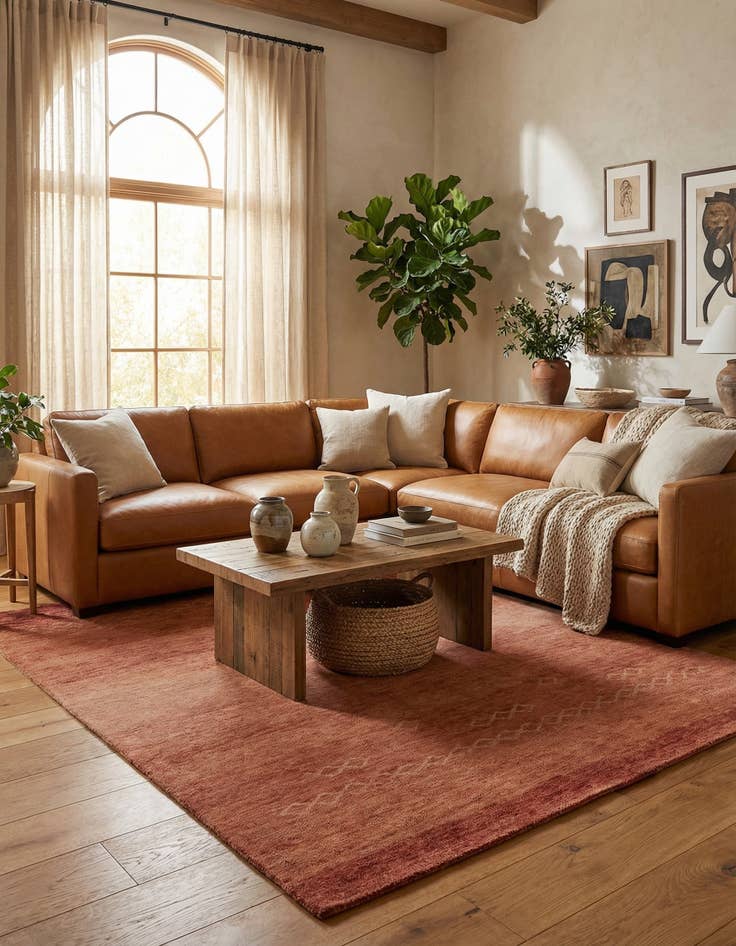 Detail image of  5' x 6' 5 Tibeter Terra Focus Rug