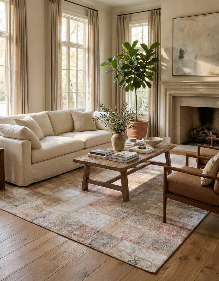 Detail image of 9' x 12' 5  Hand Knotted Ultra Vintage Persian Wool Rug