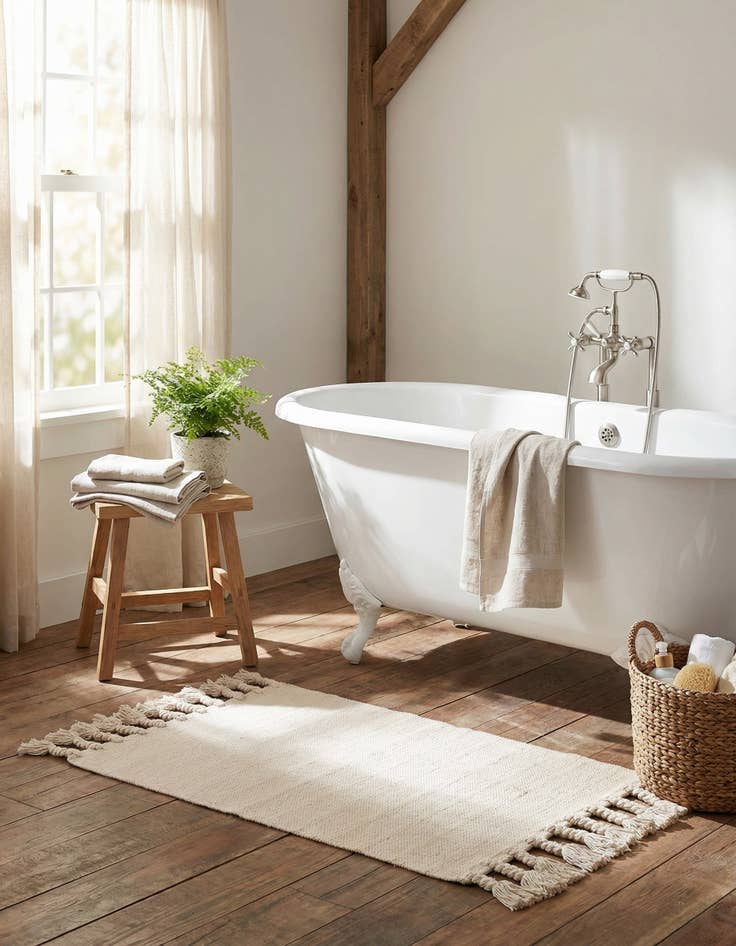 Detail image of 2' x 3' 1  Hand Woven Chindi Cotton Rug