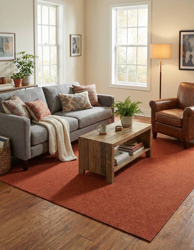 Detail image of 5' 3 x 5' 3 Everyday Solid Square Rug