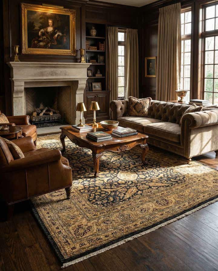 6' x 8' 9 Hand Knotted Ziegler Oriental Wool Rug