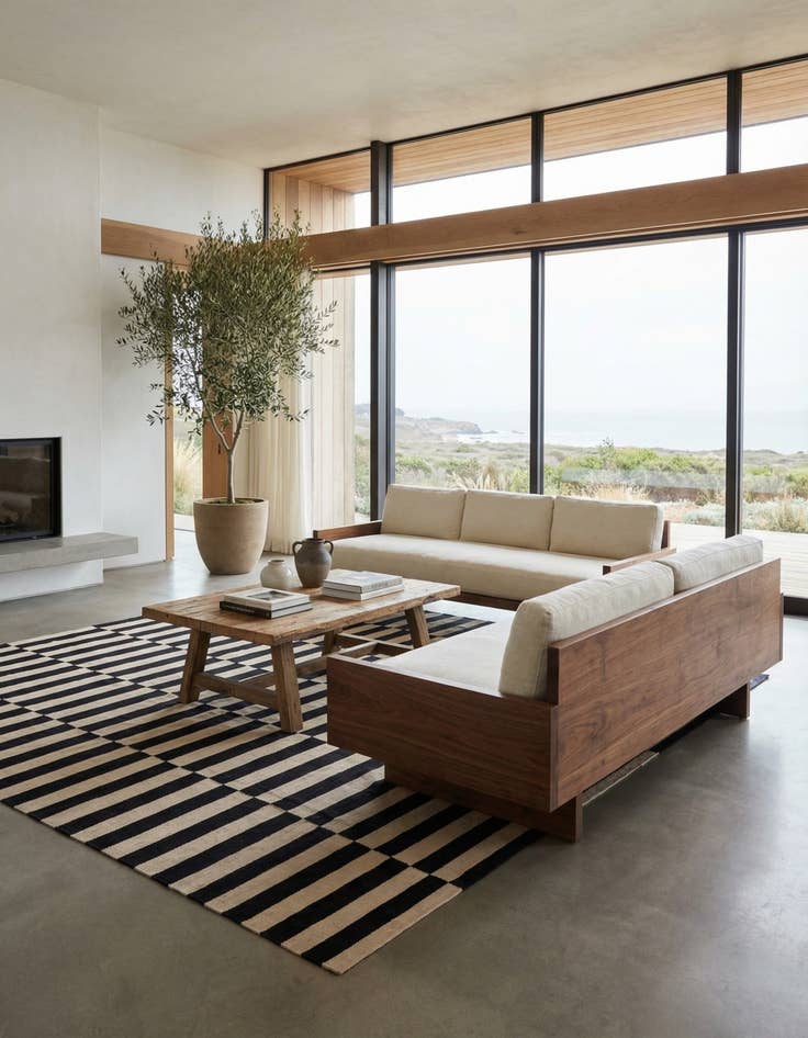 Detail image of 8' 3 x 9' 10  Hand Woven Kilim Modern Wool Rug