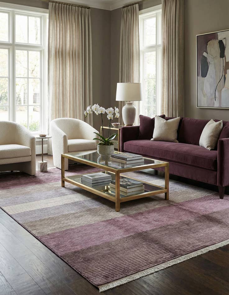 Detail image of  6' 7 x 9' 10  Hand Knotted Darya Wool Rug