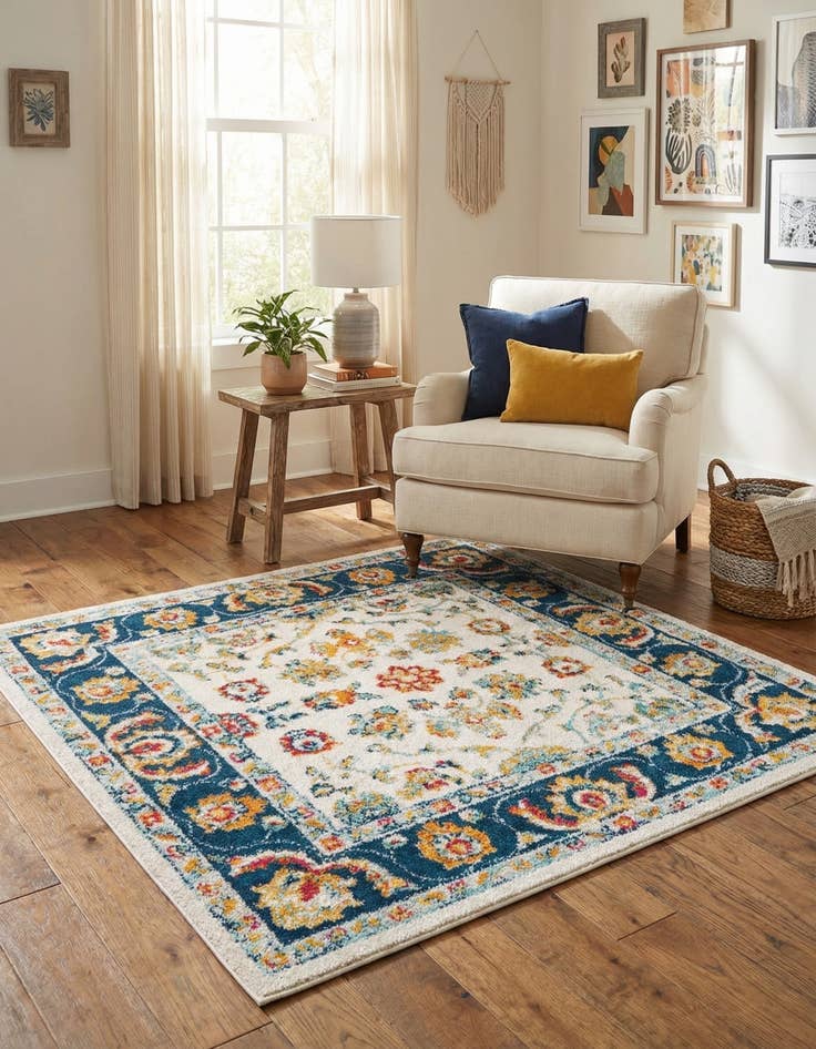 Detail image of  4' x 4' Aurelia Square Rug