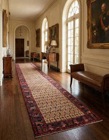 5' 4 x 14' 10 Hamedan Wool Runner Rug