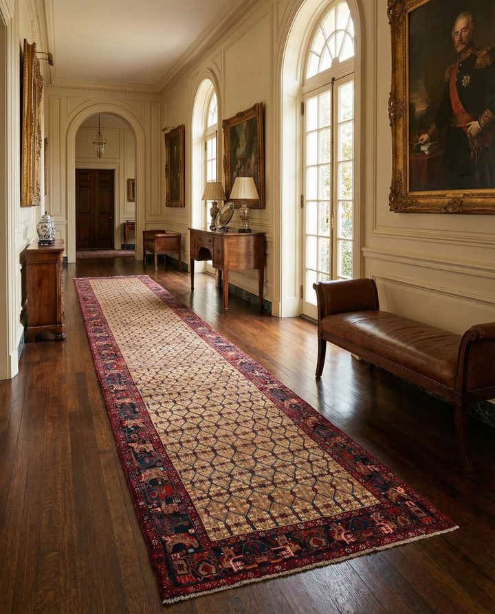 5' 4 x 14' 10 Hamedan Wool Runner Rug