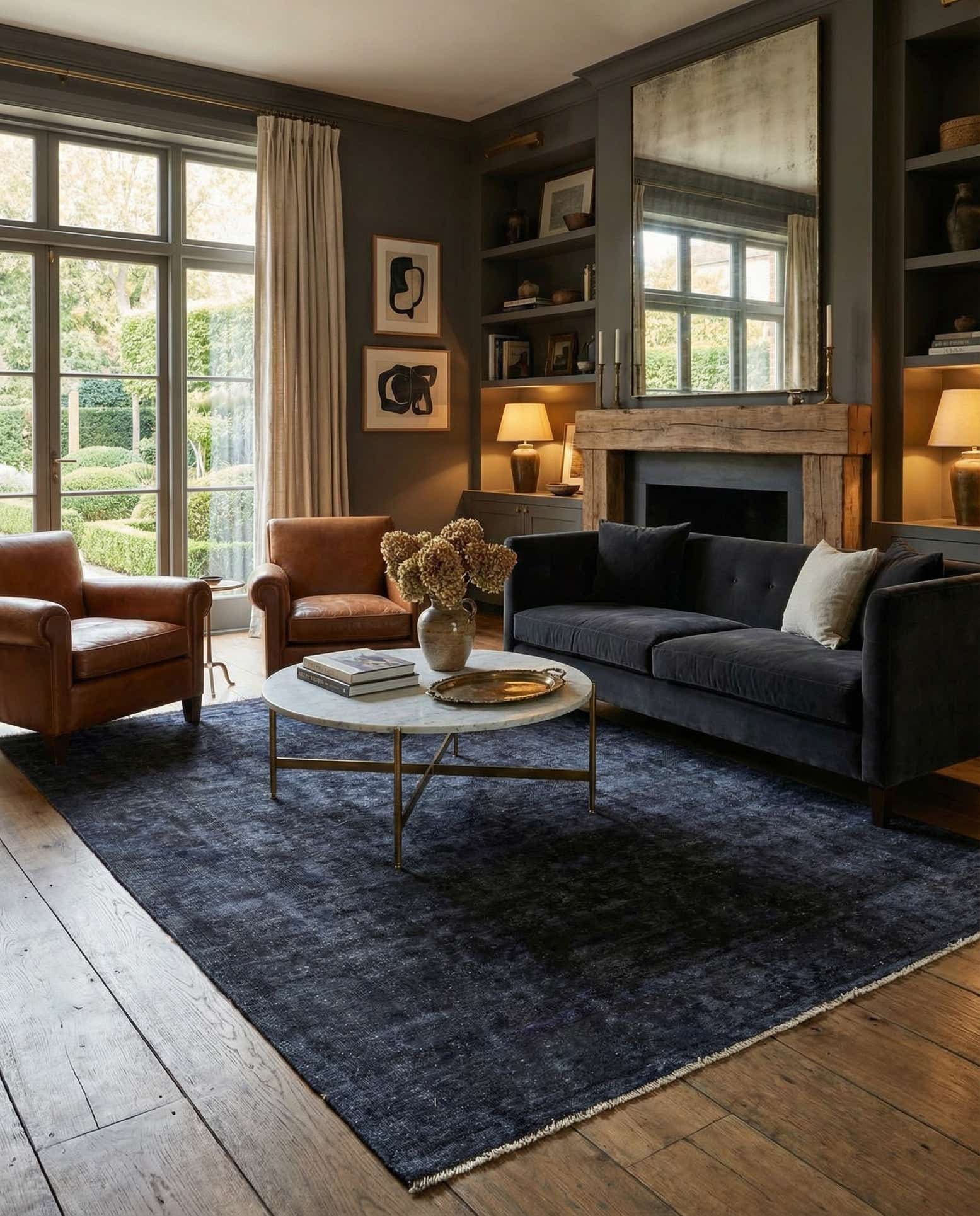 6' 9 x 9' 10 Hand Knotted Ultra Vintage Persian Wool Rug