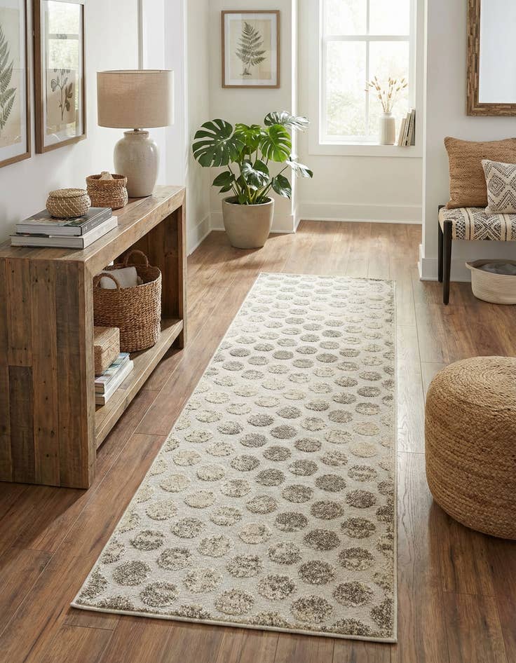 Detail image of  2' 7 x 10'  Washable Sabrina Soto Indoor / Outdoor Runner Rug