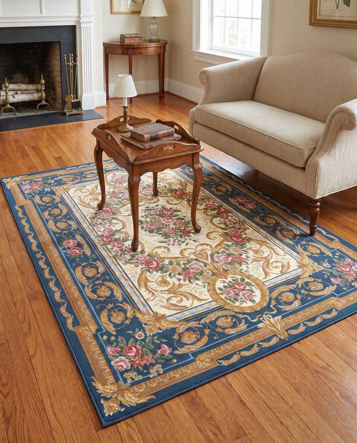 5' x 7' Easy-Clean Traditional Indoor / Outdoor Rug