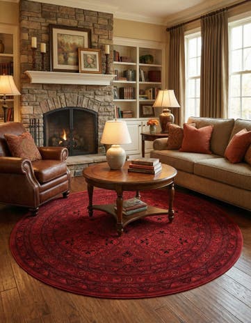 6' 1 x 6' 1 Bokhara Round Rug