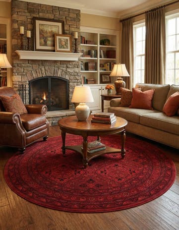 6' 1 x 6' 1 Bokhara Round Rug