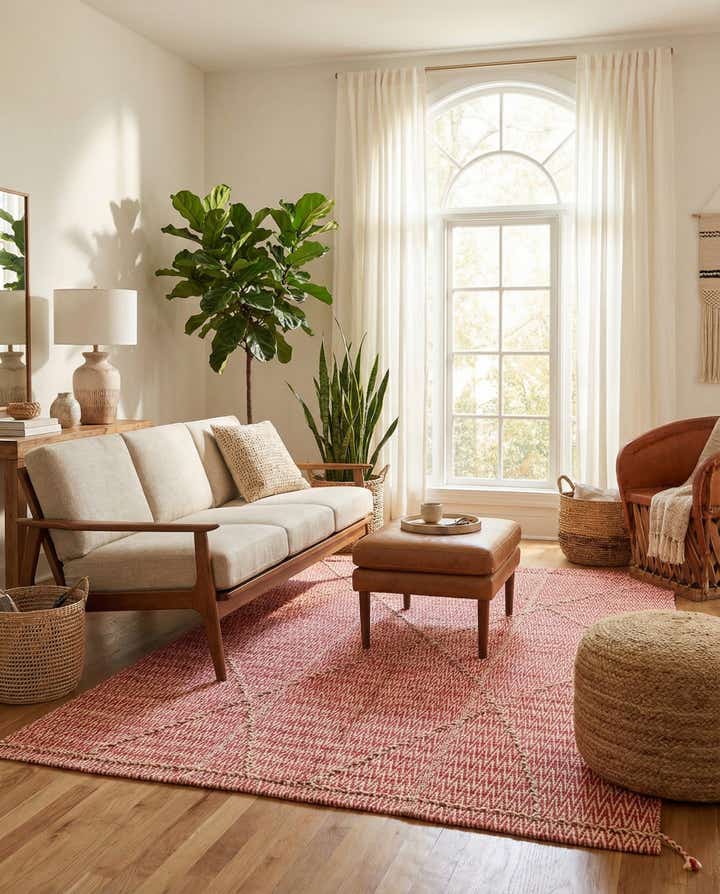 6' 1 x 8' 6 Hand Knotted Moroccan Wool Rug