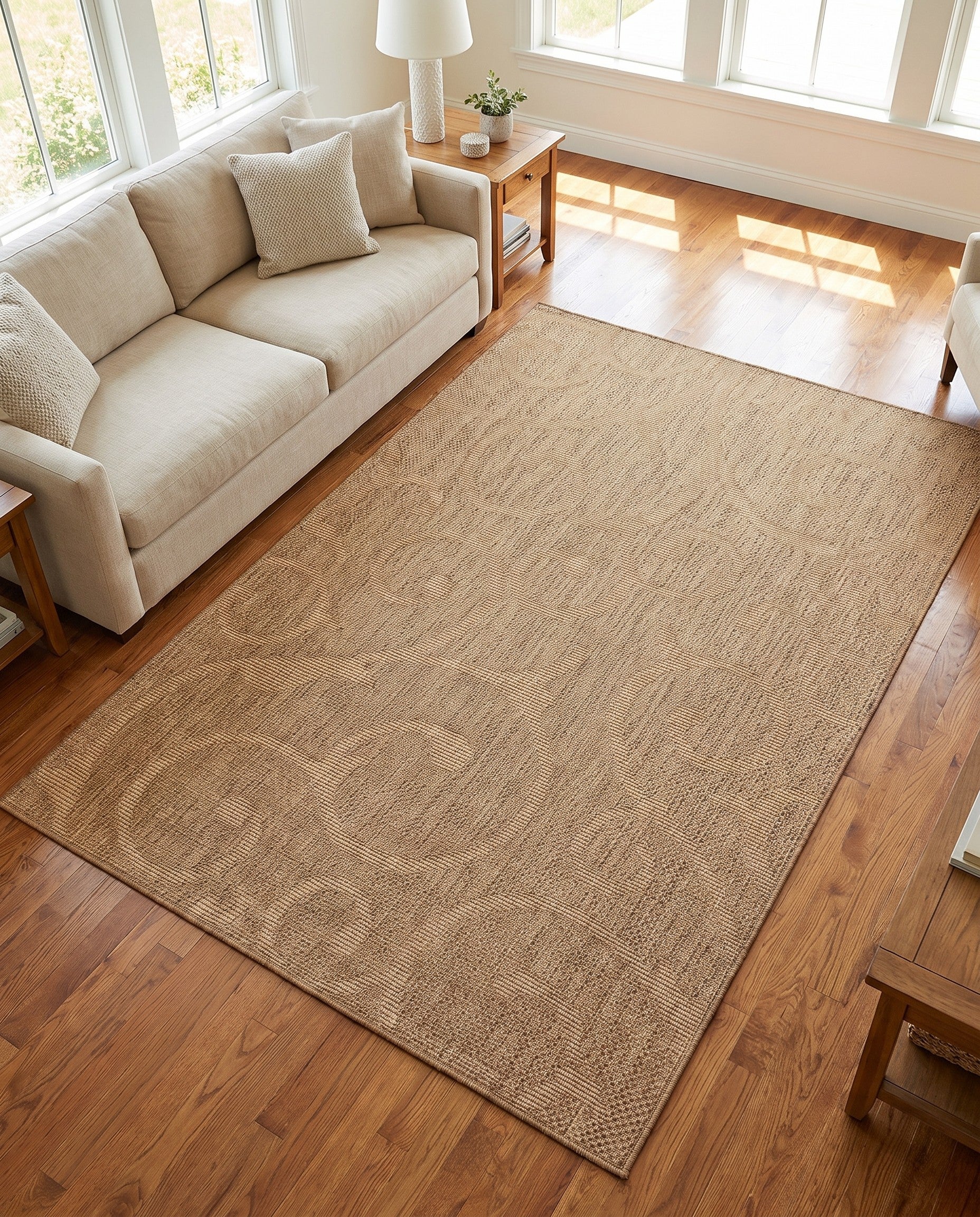 6' x 9' Easy-Clean Botanical Indoor / Outdoor Rug