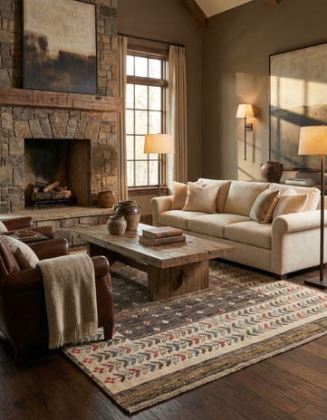 6' 4 x 10' Hand Knotted Ariana Ziegler Wool Rug