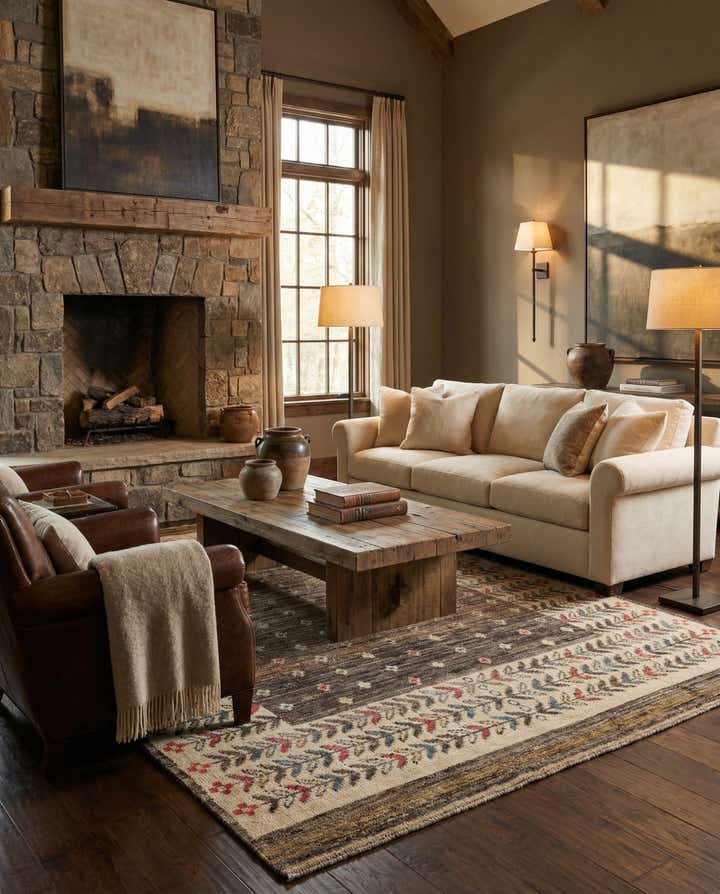6' 4 x 10' Hand Knotted Ariana Ziegler Wool Rug