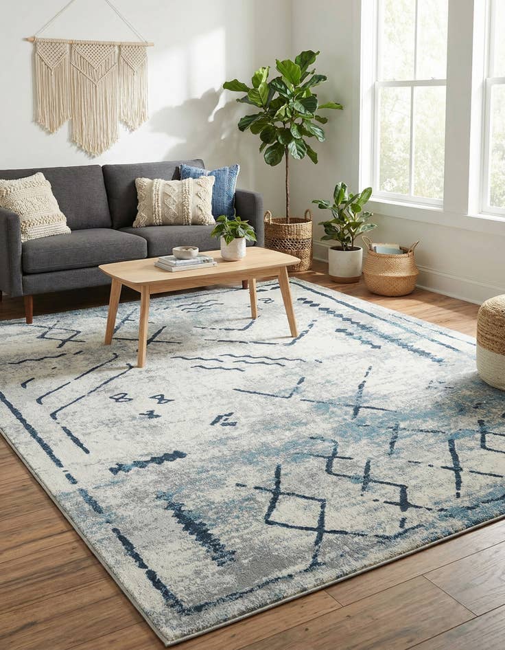 Detail image of 7' 10 x 10' Kamala Washable Rug