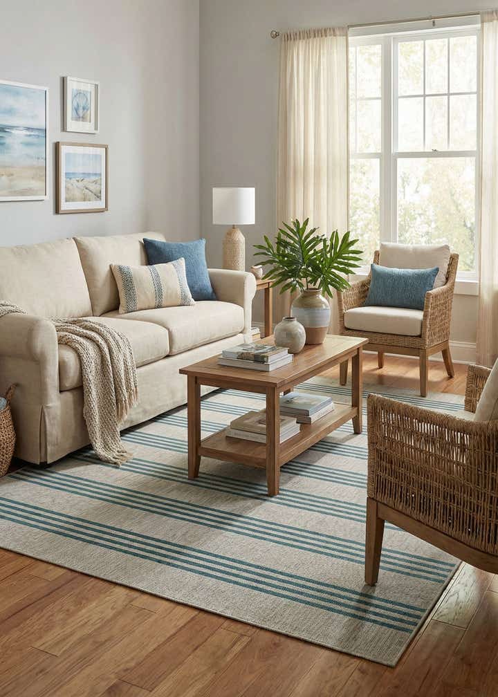 7' x 10' Easy-Clean Jill Zarin Anguilla Indoor / Outdoor Rug