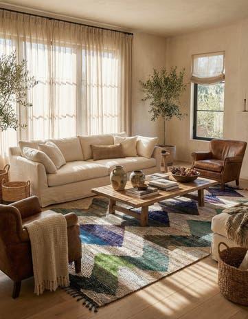 9' 4 x 12' 4 Hand Knotted Moroccan Wool Rug