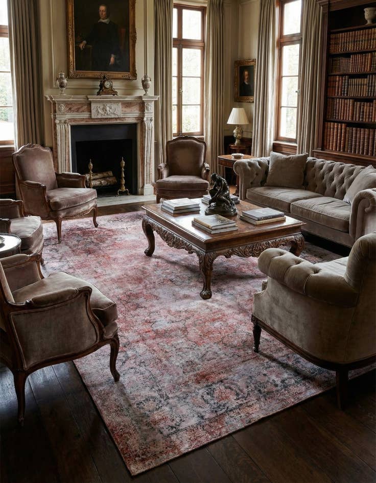 Detail image of 9' 2 x 12' 6 Vintage Royal Wool Rug